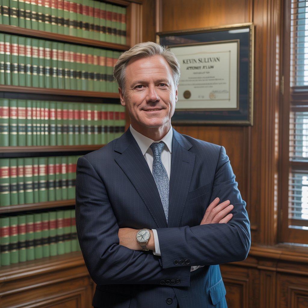 Kevin Sullivan Attorney at Law in courtroom