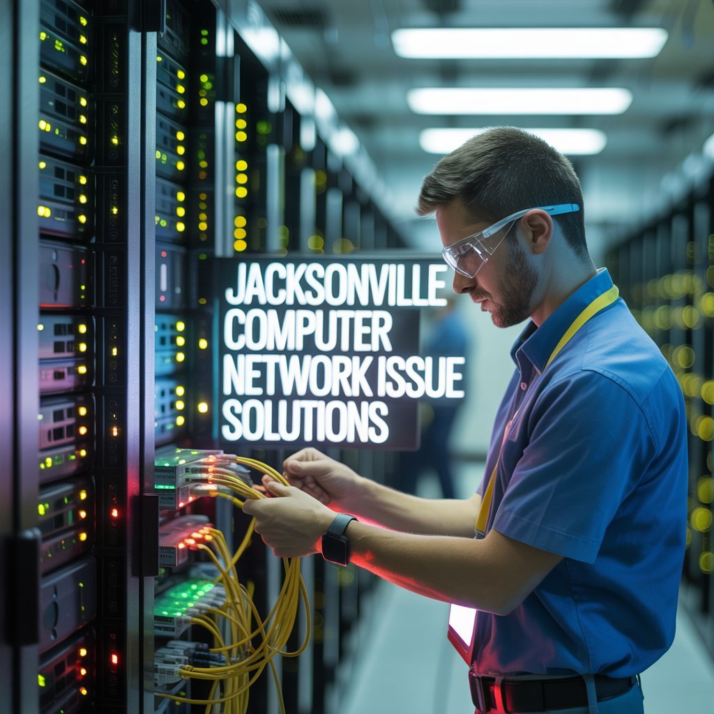 Jacksonville computer network issue diagram with solution steps
