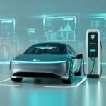 technology drive with futuristic digital transformation elements