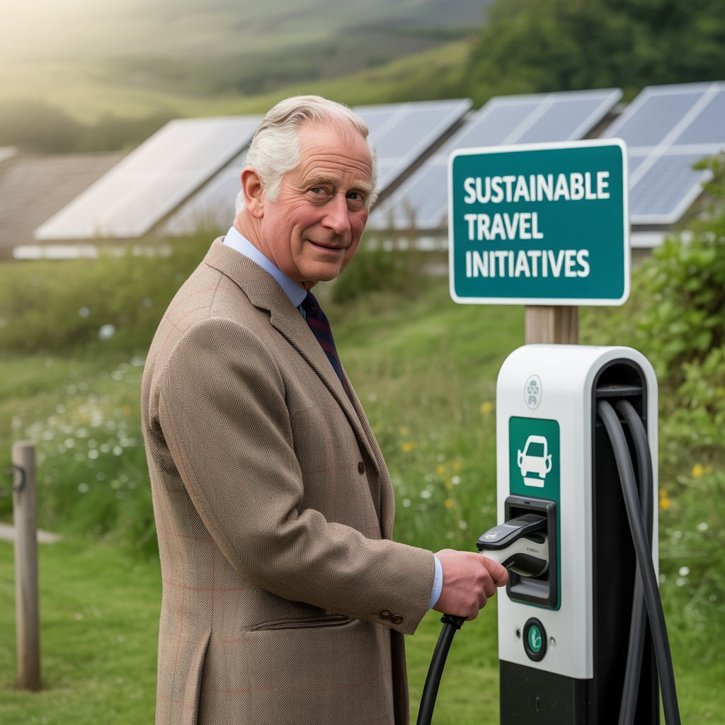 King Charles Promoting Sustainable Travel at Eco Event
